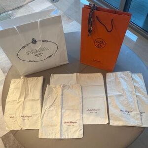 Hermes Vibrant Orange Tote Bag